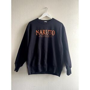 Naruto Mens Black Medium Sweater